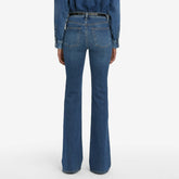 The Icon Long in Mid Denim